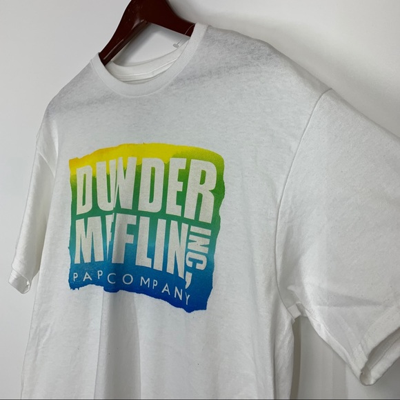 The Office Dunder Mifflin Mens Graphic Crewneck Short Sleeve Tee New Size Large - Picture 3 of 9